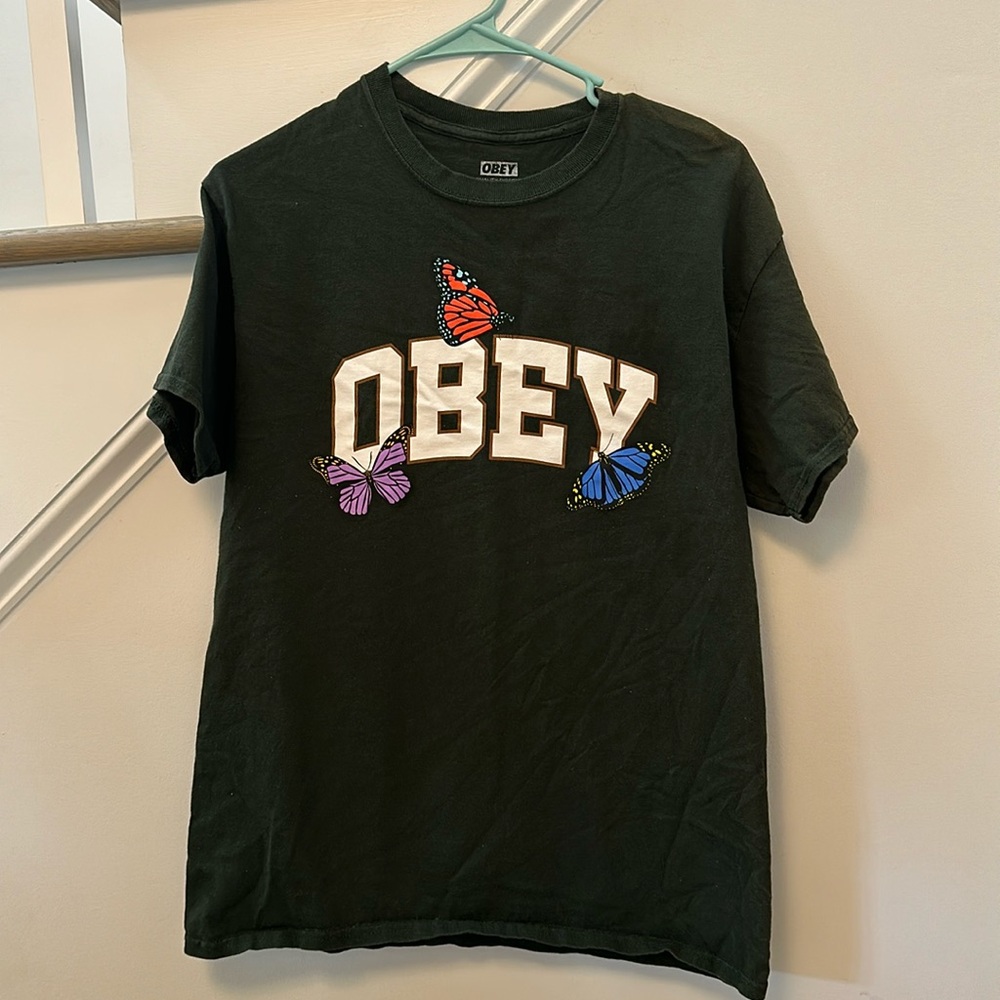 Obey Cotton T-Shirt women’s size medium